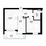 2 Room Apartment Type 12 - B2 - Drumul Taberei Residence - Apartments for Sale in Bucharest - Total Usable Area - 61.28 sqm