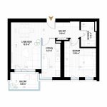 2 Room Apartment Type 14 - B2 - Drumul Taberei Residence - Apartments for Sale in Bucharest - Total Usable Area - 59.78 sqm