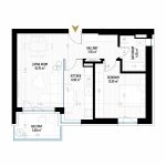 2 Room Apartment Type 16 - B2 - Drumul Taberei Residence - Apartments for Sale in Bucharest - Total Usable Area - 59.46 sqm